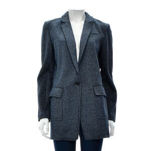 Banana Republic Navy Wool Blend Blazer